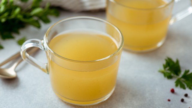 A cup of bone broth
