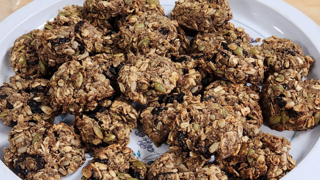 Breakfast cookies on a plate