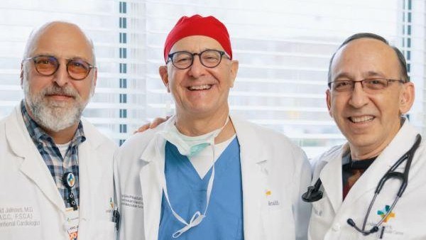 Three doctors from the Goshen Heart Vascular Center standing together