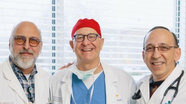 Three doctors from the Goshen Heart Vascular Center standing together
