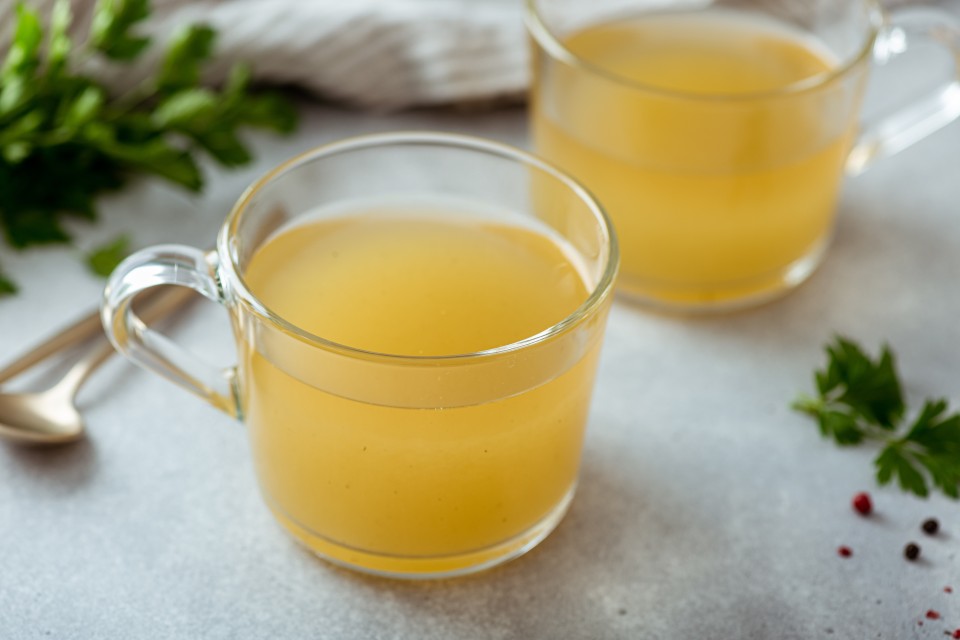A cup of bone broth