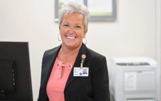 Colleague smiling