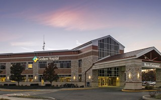 Goshen Hospital building front entrance