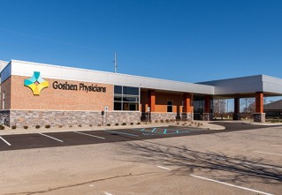 Goshen Physicians Family Medicine Parkway at 17 building with parking area in front