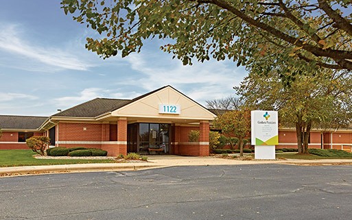 Goshen Physicians Obstetrics and Gynecology building with parking in front