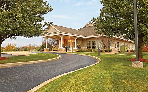 Goshen Physicians Family Medicine Middlebury building with driveway in front