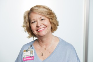 Woman smiling